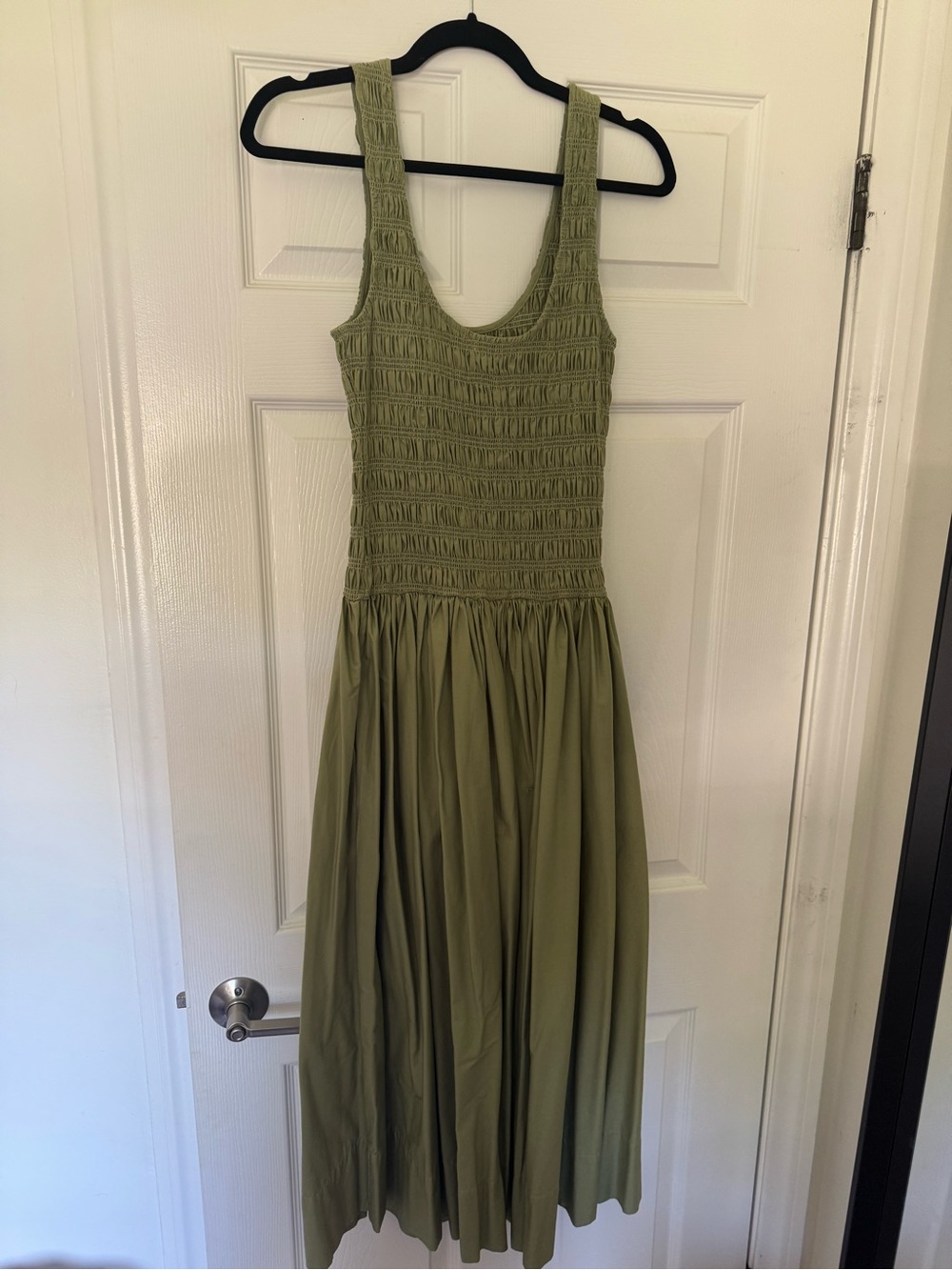 pistola Olive Tank Smocked Midi Dress - Picture 2 of 4